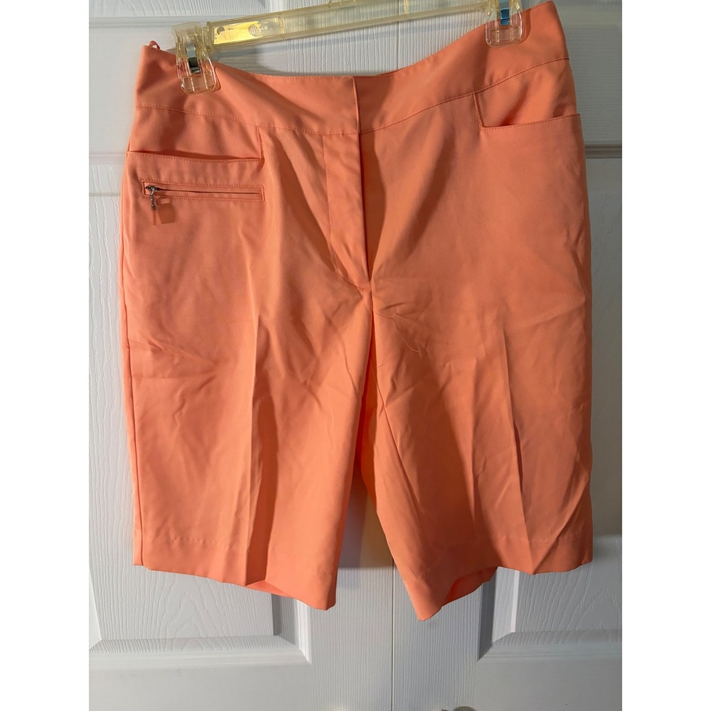 IZOD Golf Womens Peach Coral Stretch Performance Shorts Size 6 NWT